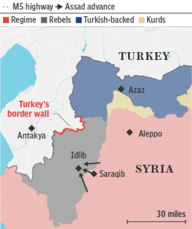 Syria Turkey border _ Idlib