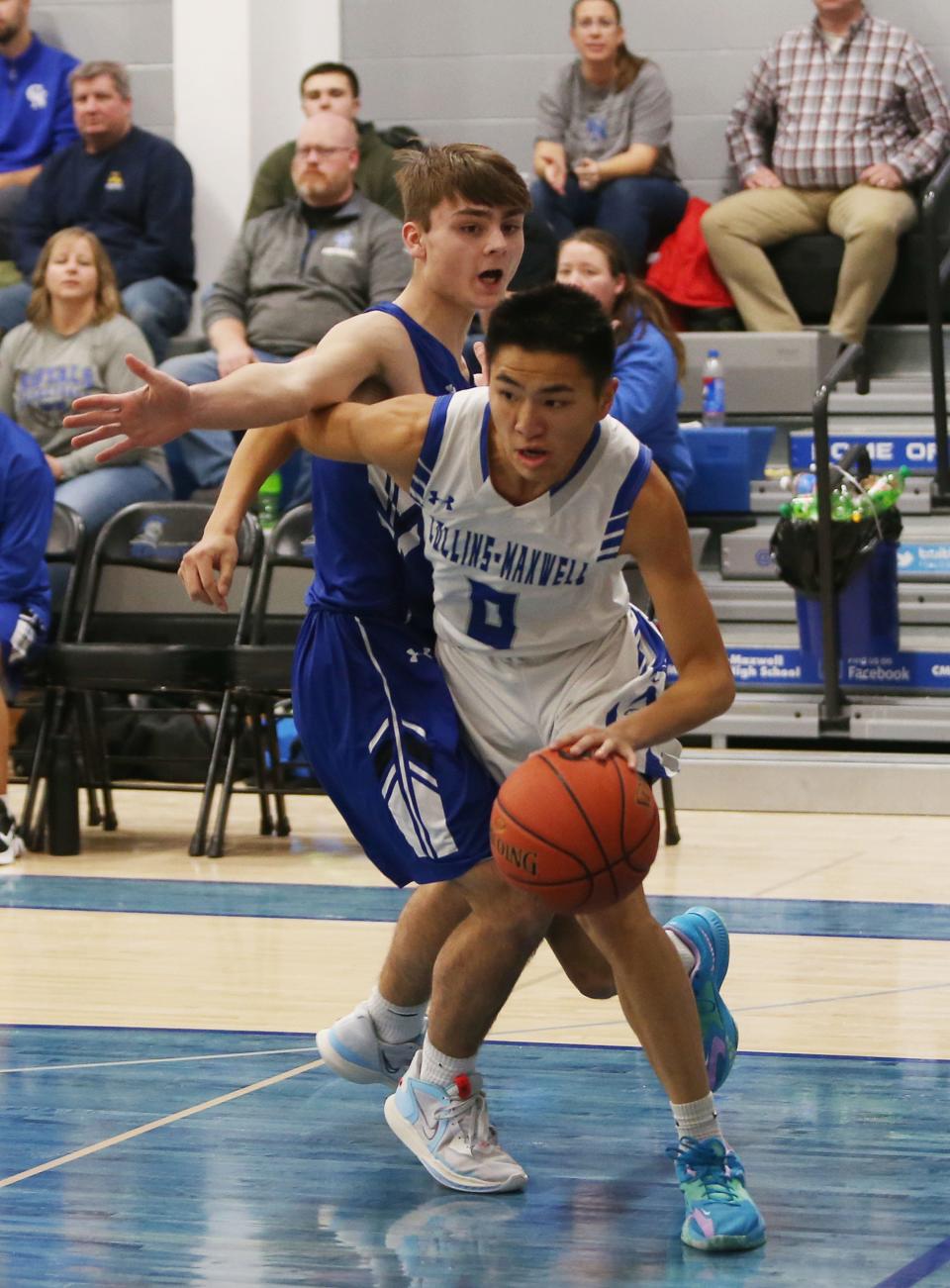 Ethan Haus stepped up to average 6.3 points, 5.7 rebounds and 2.8 assists during his senior season for Collins-Maxwell.