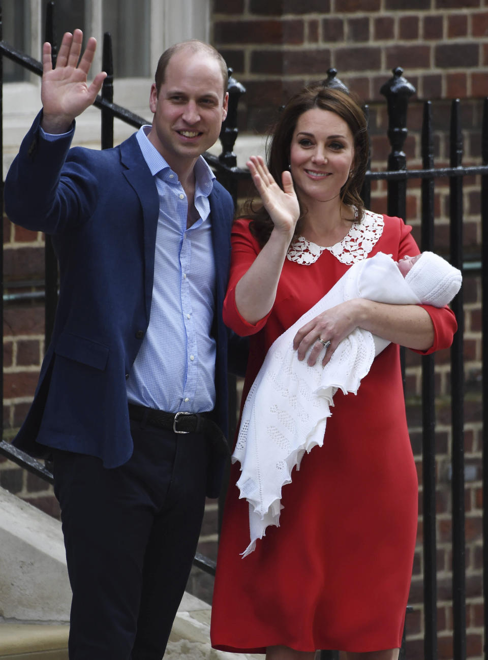 April 29th 2019 - Prince William The Duke of Cambridge and Catherine The Duchess of Cambridge celebrate their eighth wedding anniversary. They were married at Westminster Abbey on April 29th 2011. - File Photo by: zz/KGC-22/STAR MAX/IPx 2018 Prince William, Duke of Cambridge, Prince George and Princess Charlotte arrive at the Lindo Wing where Catherine, The Duchess of Cambridge (Kate Middleton), gave birth to their third child on April 23, 2018 in London, England. The Duchess of Cambridge gave birth to a boy at 11:01 BST, weighing 8lb 7oz. (London, England)