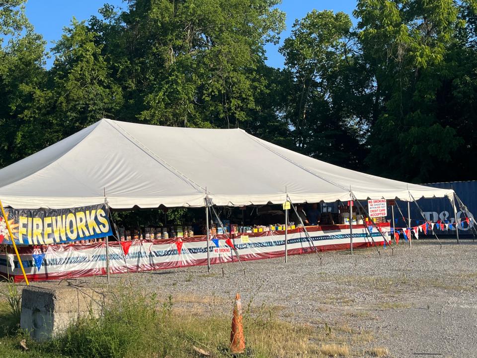 A fireworks stand off Saundersville Road in Mt. Juliet leading up to the Fourth of July.