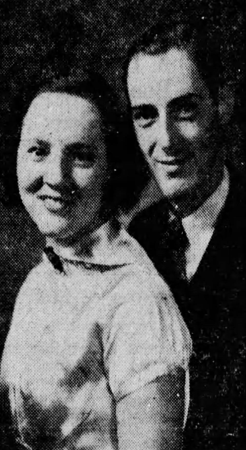 Lillian McKnight married Francis Grell on Oct. 21, 1936, at the Akron Armory.