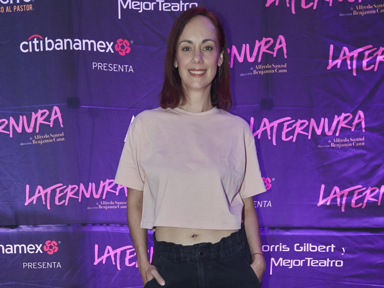 Gaby de la Garza en la alfombra roja de la obra de teatro 'La Ternura' en México. (Photo by Jaime Nogales/Medios y Media/Getty Images)