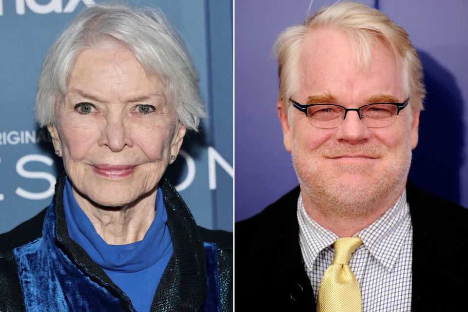 <p>Jamie McCarthy/Getty; Dimitrios Kambouris/WireImage</p> Ellen Burstyn and Philip Seymour Hoffman