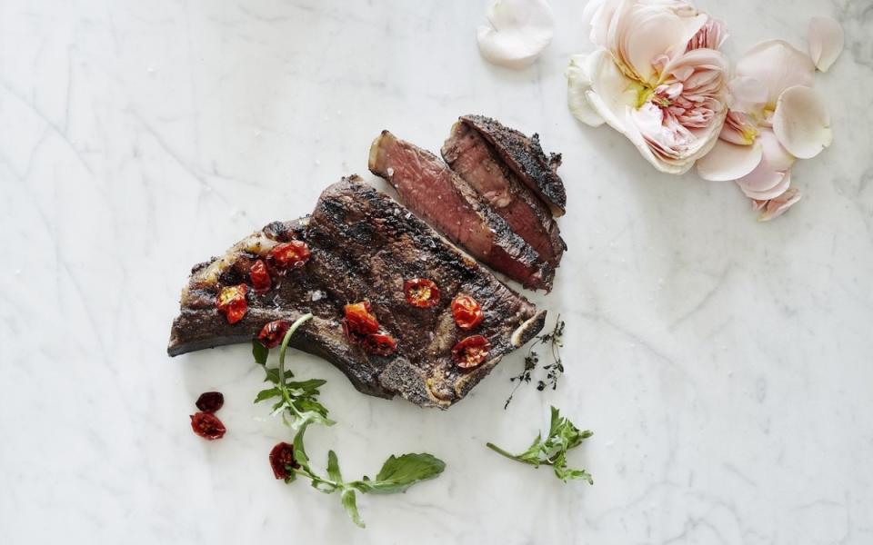 <p>Amy Neunsinger</p><p>The earthy flavor from the mushrooms, heat from chile flakes and sweetness from sugar--this steak has it all. </p><p><strong>Get the recipe: <a href="https://parade.com/851184/parade/porcini-rubbed-rib-eye-steak-with-oven-dried-tomatoes-and-arugula/" rel="nofollow noopener" target="_blank" data-ylk="slk:Porcini-Rubbed Rib Eye Steak;elm:context_link;itc:0;sec:content-canvas" class="link ">Porcini-Rubbed Rib Eye Steak</a></strong></p><p><strong>Related: <a href="https://www.yahoo.com/lifestyle/55-best-mushroom-recipes-freshly-215802395.html" data-ylk="slk:55 Best Mushroom Recipes For Every Meal;elm:context_link;itc:0;sec:content-canvas;outcm:mb_qualified_link;_E:mb_qualified_link;ct:story;" class="link  yahoo-link">55 Best Mushroom Recipes For Every Meal</a></strong></p>