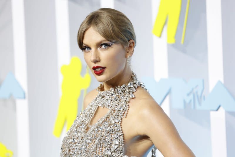 Taylor Swift attends the MTV Video Music Awards in 2022. File Photo by John Angelillo/UPI