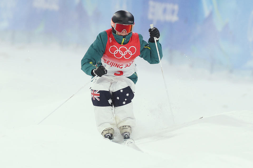 Australia's Jakara Anthony (pictured) competes during the Women's Freestyle Skiing Moguls Qualification.