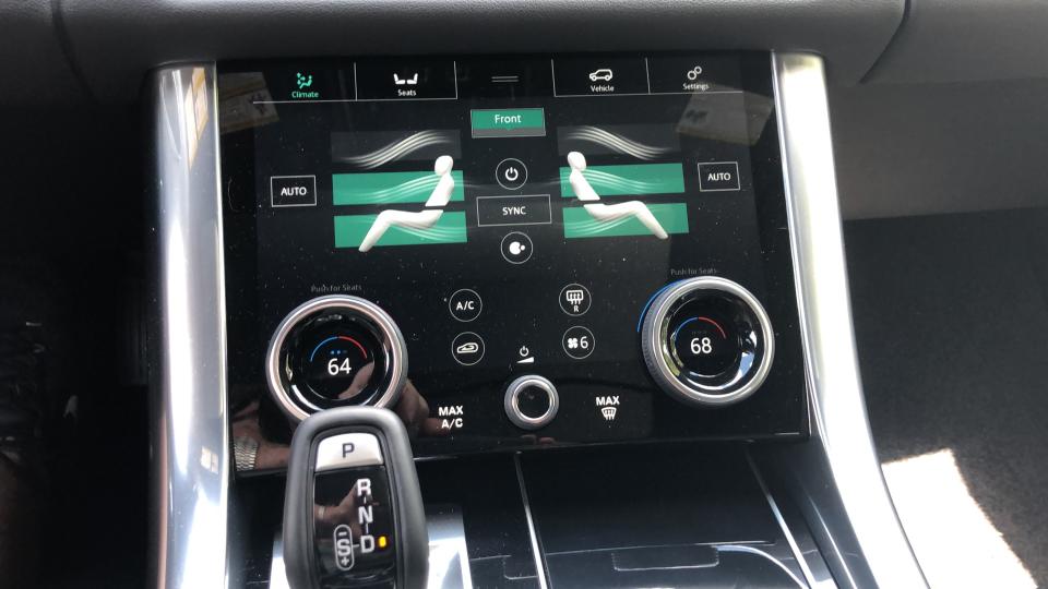 Range Rover has innovative climate controls.