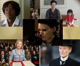 Nominierungen <b>Beste Schauspielerin - Drama</b>:<br><br> Glenn Close — „Albert Nobbs" <br> Viola Davis — „The Help"<br> Rooney Mara — „Verblendung - The Girl with the Dragon Tattoo"<br> Meryl Streep — "Die eiserne Lady"<br> Tilda Swinton — "We need to talk about Kevin"<br>