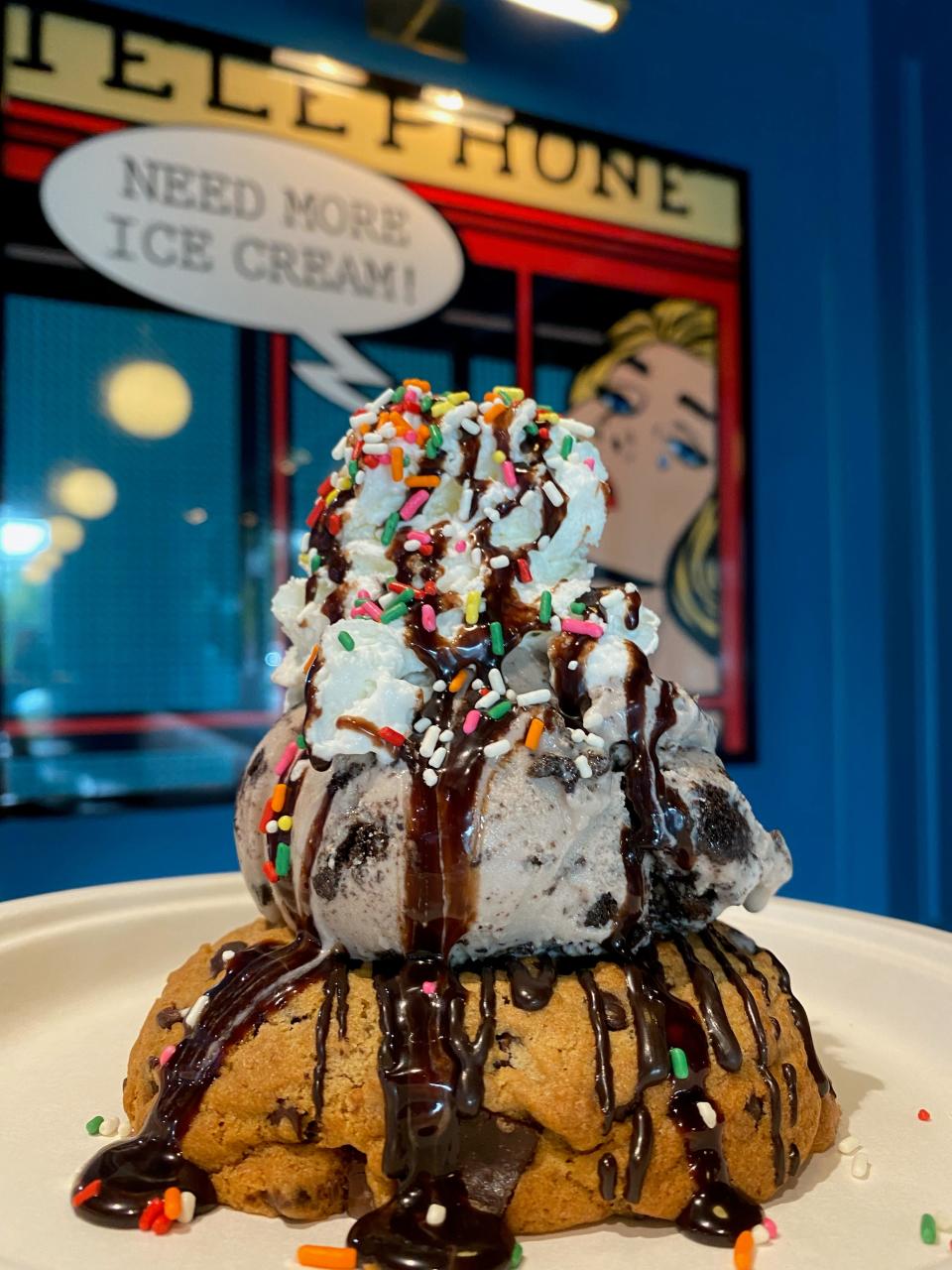 An ice cream and cookie concoction at Proper Ice Cream in Boca Raton.