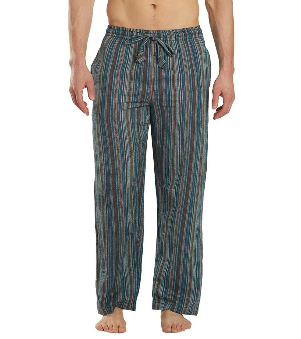 striped yoga pants
