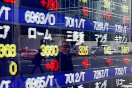 Asian equities were mixed in morning trade on Monday