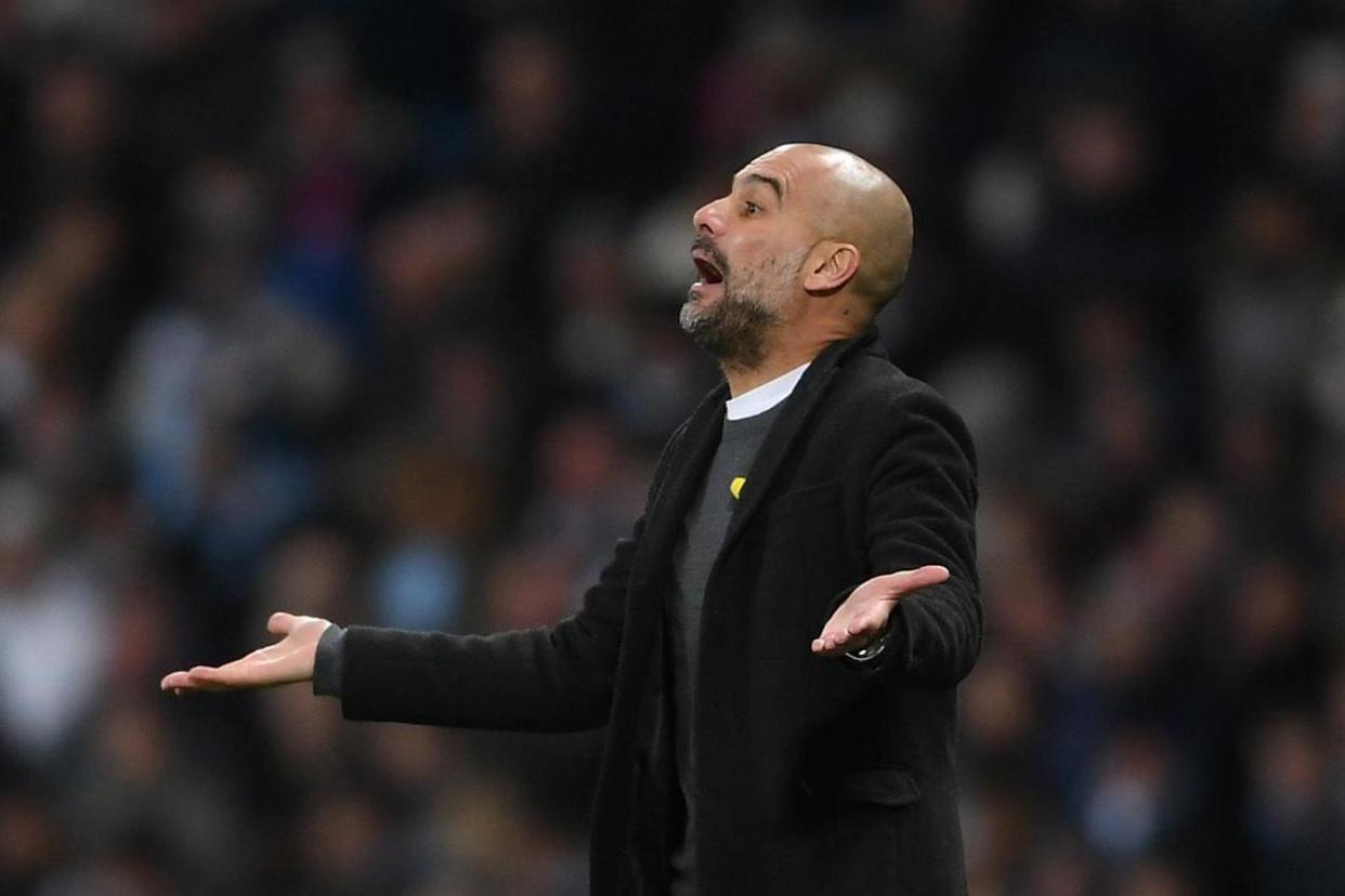 Guardiola's City lost their first home game since December 2016: Getty Images