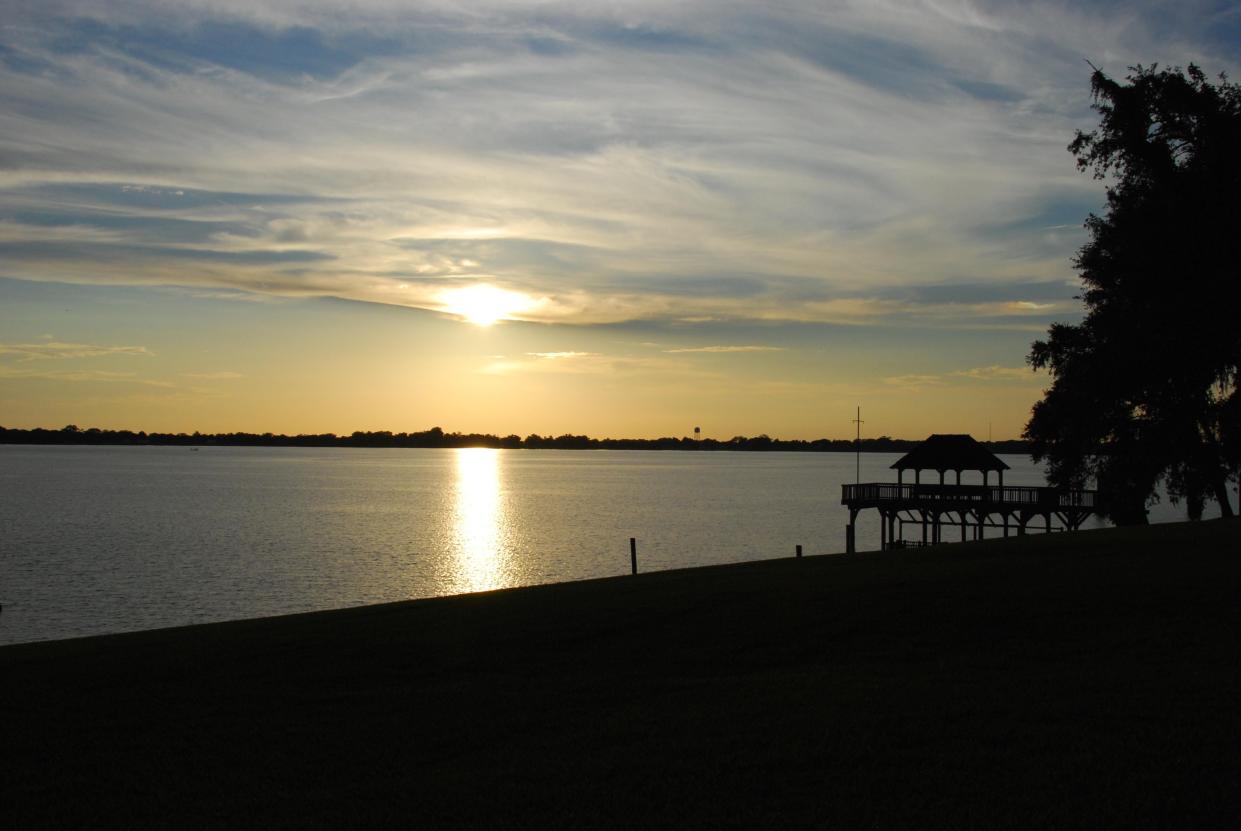 Sunset over Lake Peigneur