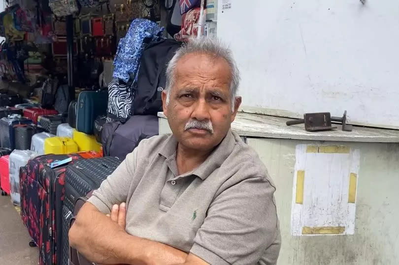 Tony Lakhi at his stall