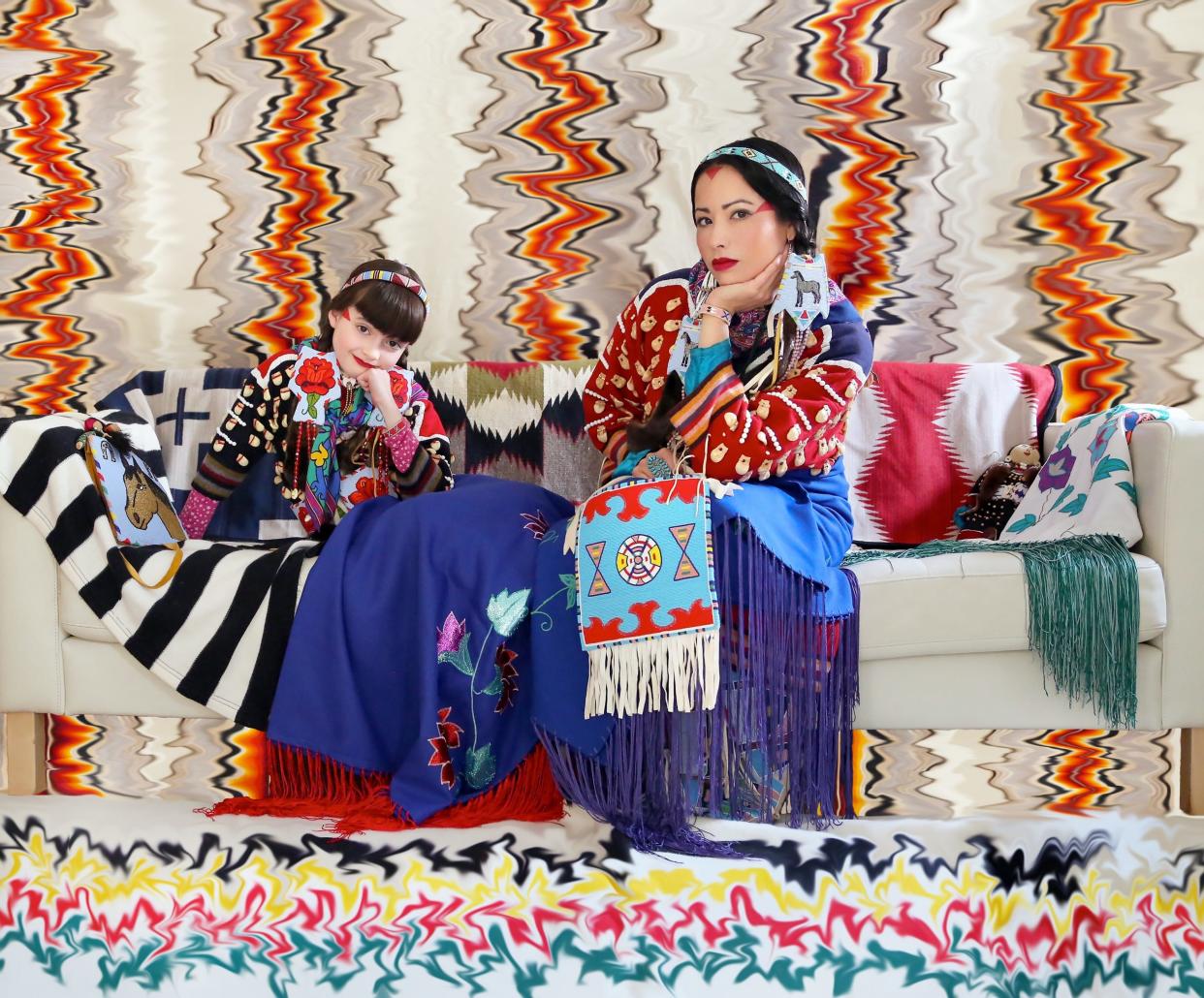 Works by Wendy Red Star like "Apsáalooke Feminist #3, 2016," currently on display at the Columbus Museum of Art, depict the indigenous artist's culture and history.