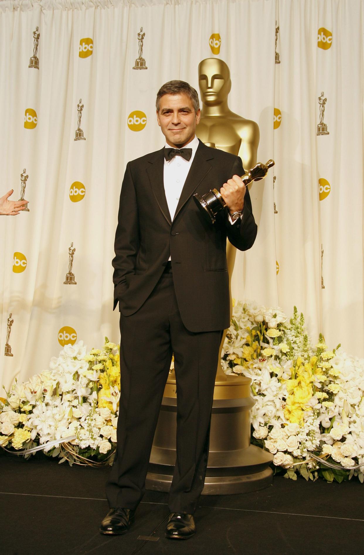 Clooney at the Academy Awards at the Kodak Theatre in Hollywood.