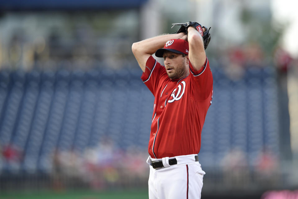 Max Scherzer will lead a very good Nationals starting rotation into October. (AP Photo/Nick Wass)