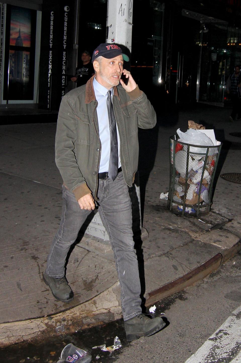 Jon Stewart the LATE SHOW WITH STEPHEN COLBERT in New York City