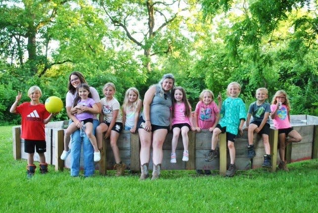 The most recent group of graduates of Little Blessings' Military Kids Social Emotional Equine Assisted Learning Program (SEEAL) is shown.