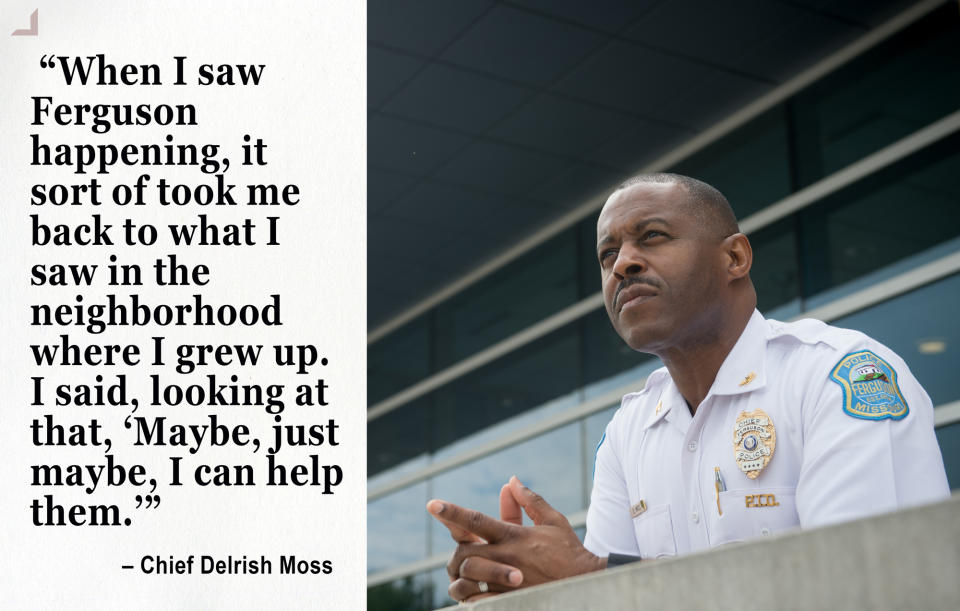 Ferguson Police Chief Delrish Moss. (Photo: Michael Thomas for Yahoo News)