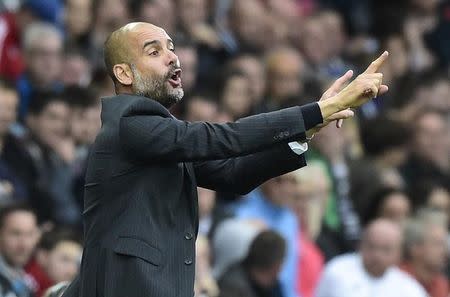 Britain Football Soccer - Swansea City v Manchester City - Premier League - Liberty Stadium - 24/9/16 Manchester City manager Pep Guardiola Reuters / Rebecca Naden Livepic