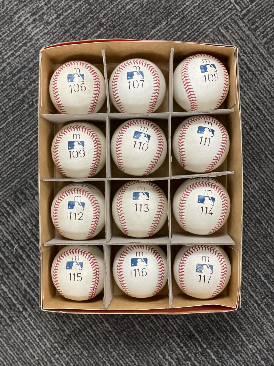 MLB used special baseballs for Miguel Cabrera's plate appearances after he reached 499 home runs. Cabrera crushed his 500th home run — the m-113 ball — on Sunday in Toronto.