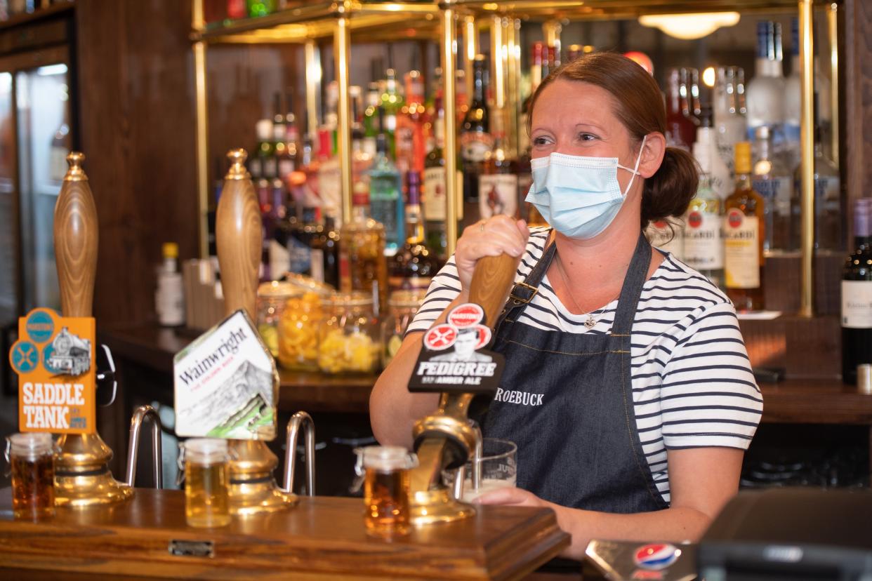 Pouring a pint