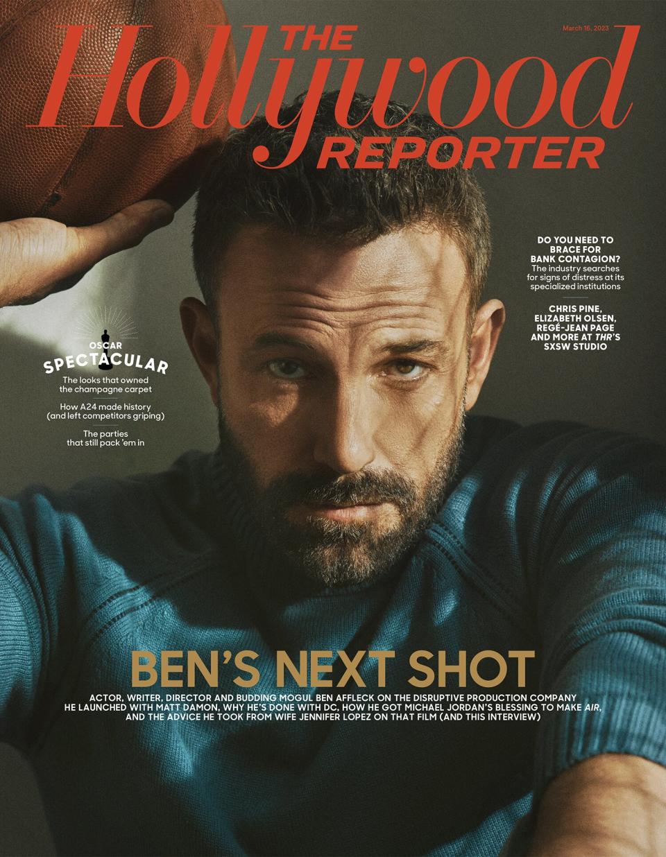 Ben Affleck The Hollywood Reporter Magazine Cover March 2023