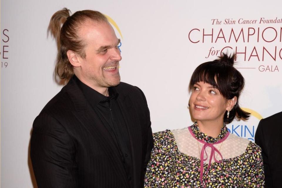 David Harbour (L) and Lily Allen | Janet Mayer/Startraksphoto.com