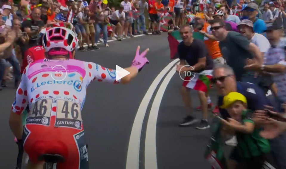 Neilson Powless at the Tour de France 2023