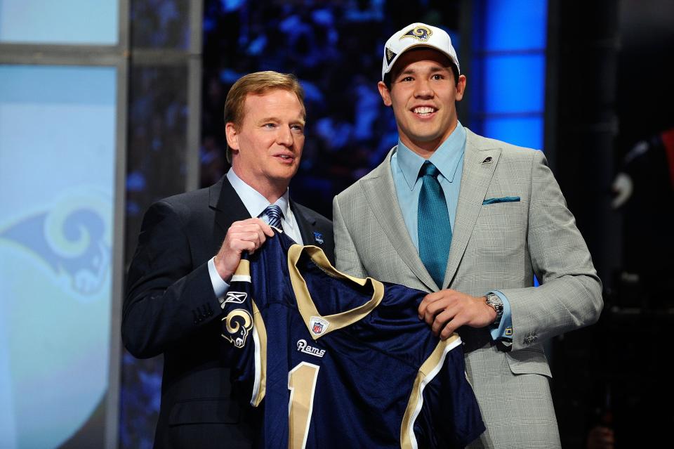 Sam Bradford was taken No. 1 overall by the Rams during the 2010 NFL Draft.