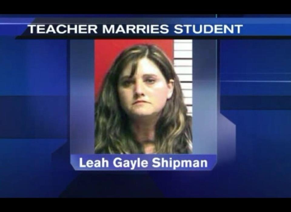 Leah Shipman was arrested in 2009 for having an alleged sexual affair with a 15-year-old student in North Carolina. But prosecutors were forced to drop the case in 2011 when Shipman and the then-17-year-old got married. Under North Carolina law, a husband cannot be forced to testify against his wife. 