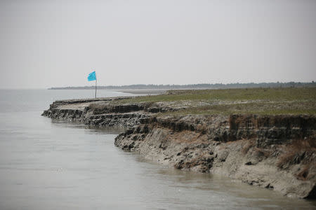 View of the Vashan Char, previously known as Thengar Char island in the Bay of Bengal, Bangladesh February 14, 2018. Picture taken February 14, 2018. REUTERS/Stringer