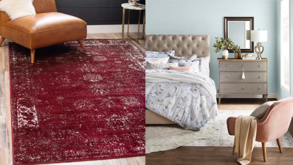 A faded rug will look like you've had it for years.