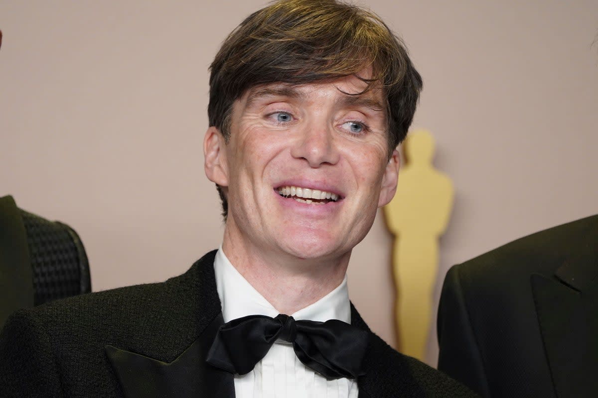 Cillian Murphy pictured at the Academy Awards on Sunday (AP)