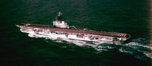 HMCS Bonaventure was Canada's last aircraft carrier and served from 1957 until 1970. She was scrapped 50 years ago in 1971. (Library and Archives Canada MIKAN No. 4821237 - image credit)