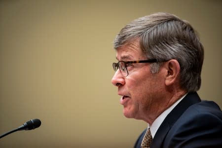 Joseph Maguire, acting director of national intelligence, testifies during a House Permanent Select Committee on Intelligence, on Capitol Hill in Washington