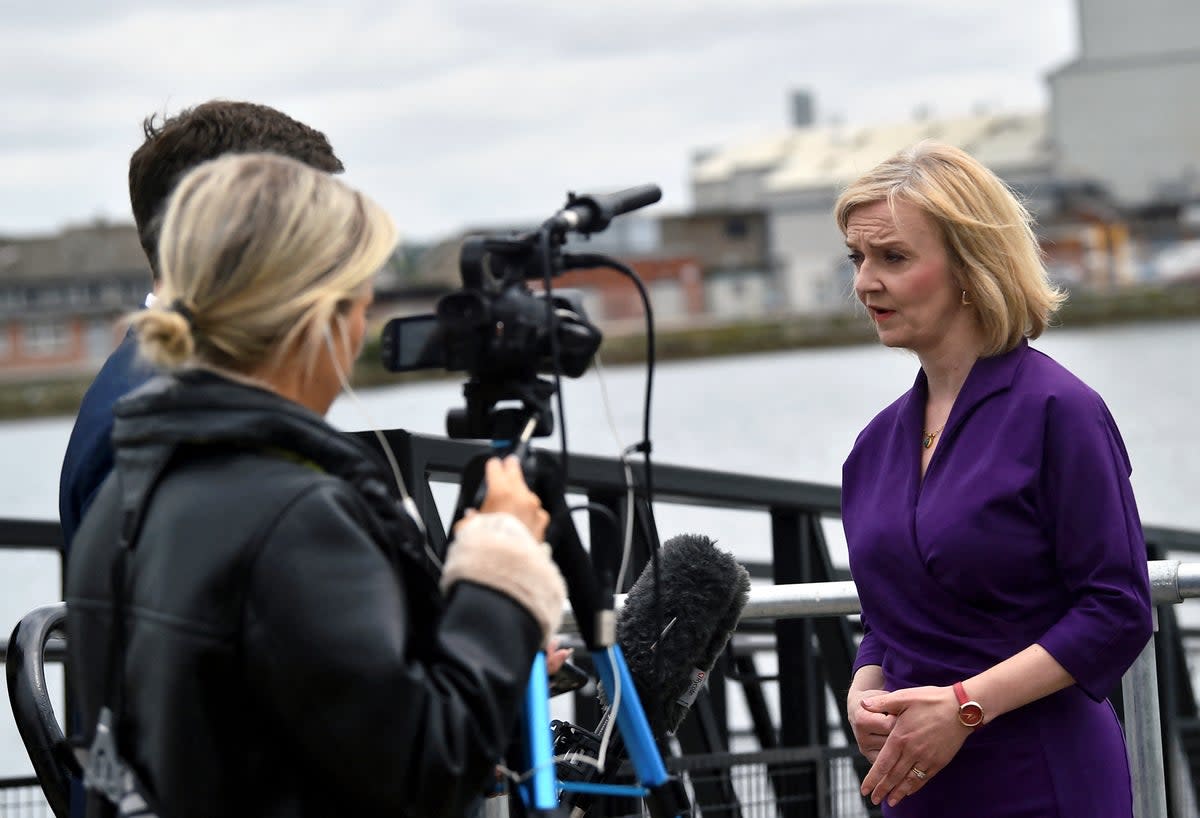 Tory leadership candidate Liz Truss (Clodagh Kilcoyne/PA) (PA Wire)