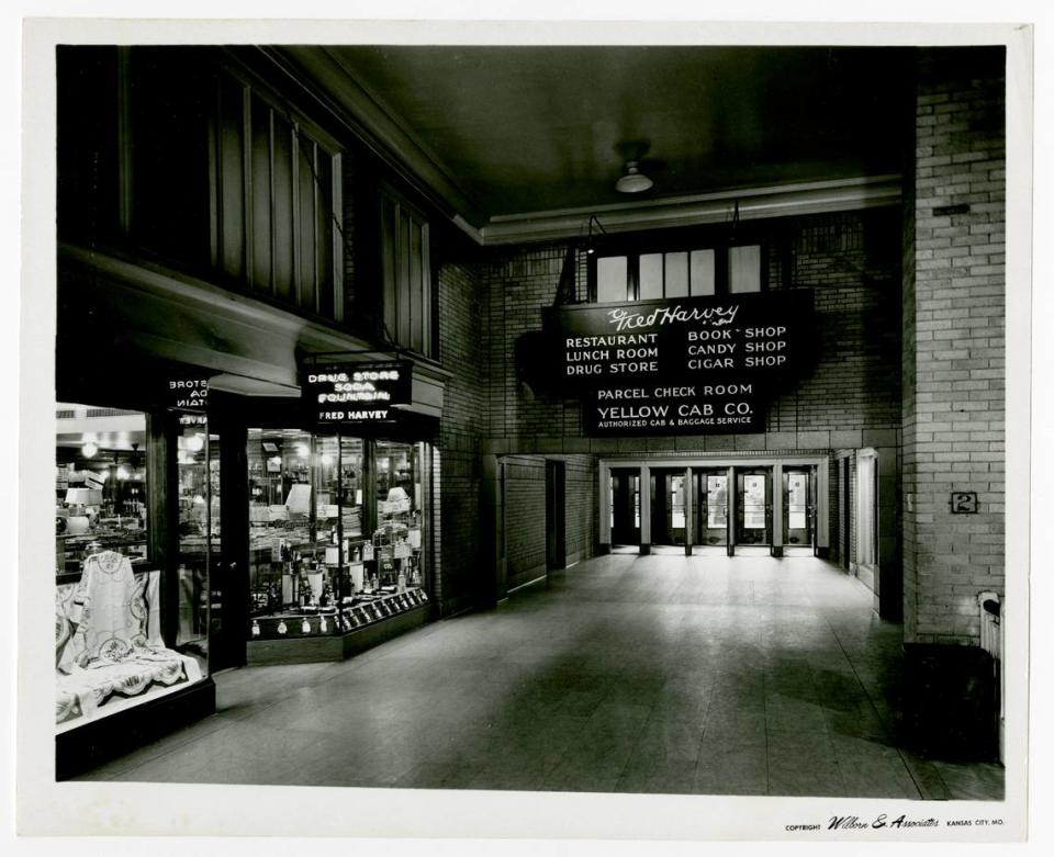 The Harvey House Restaurant operated in Union Station from 1914 to 1968.