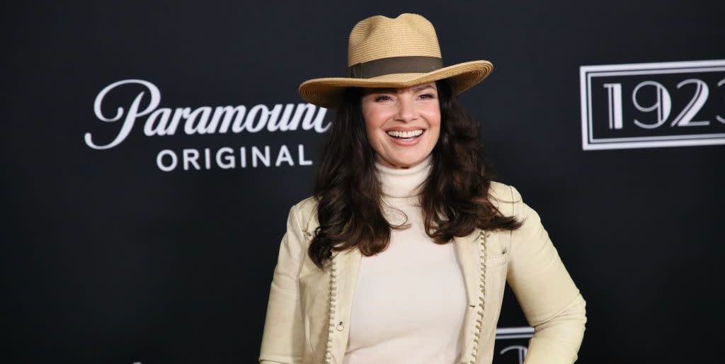 fran drescher  at los angeles premiere of paramounts 1923 arrivals