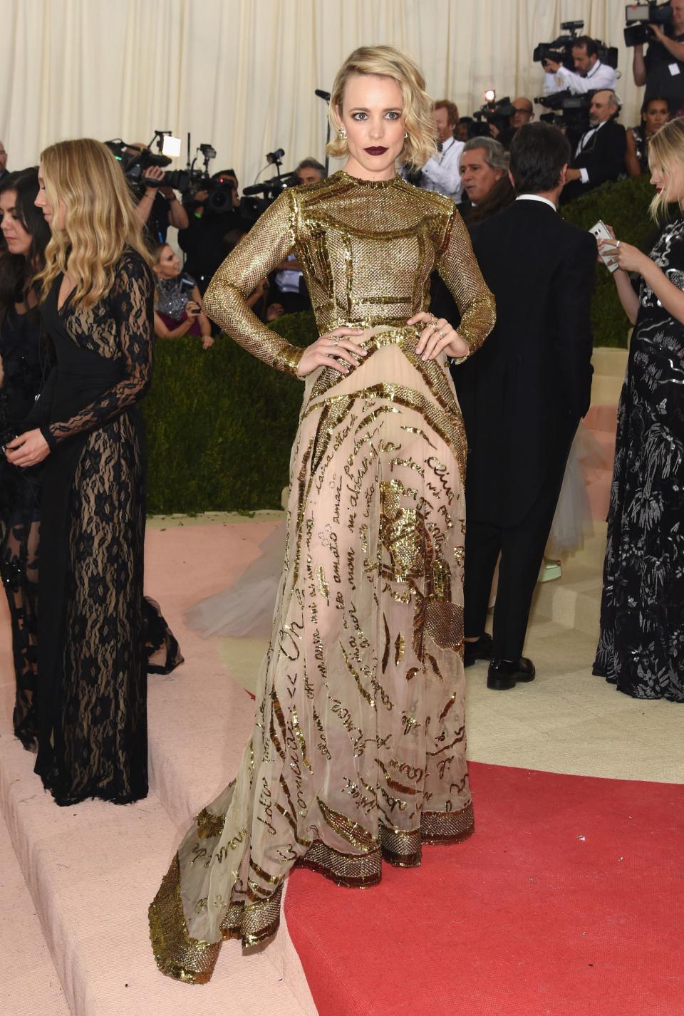 <h1 class="title">Rachel McAdams in a Valentino Haute Couture dress and H.Stern jewelry</h1><cite class="credit">Photo: Getty Images</cite>