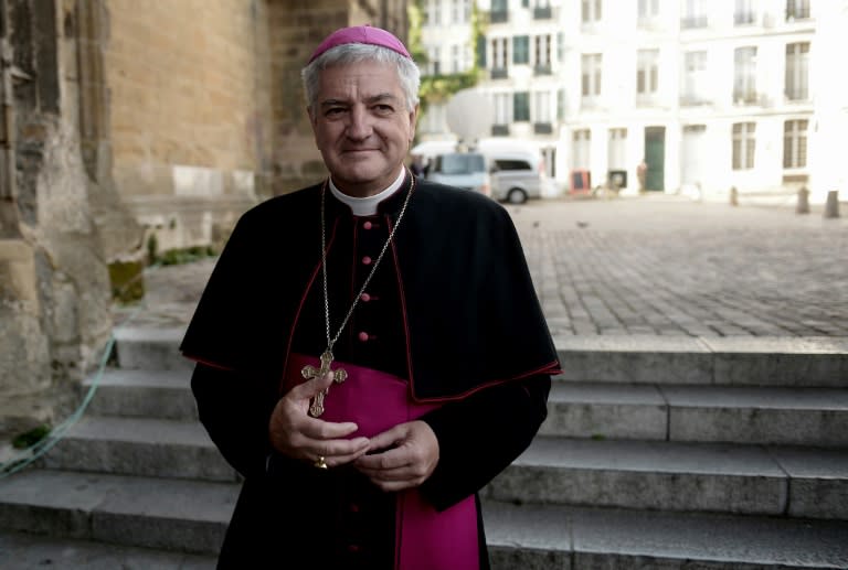 Mgr Marc Aillet, évêque de Bayonne, à la cathédrale Notre-Dame de Bayonne, le 9 septembre 2019 (Iroz Gaizka)
