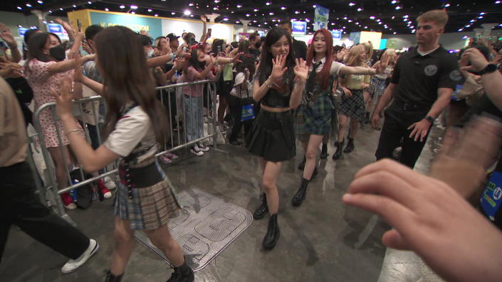K-pop idols meet their fans at KCON in Los Angeles.&nbsp; / Credit: CBS News