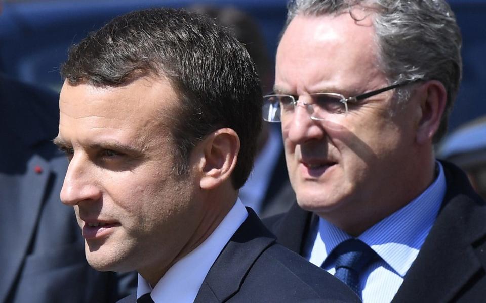 Mr Macron with Mr Ferrand in May 2017 - Credit: DAMIEN MEYER/AFP/Getty Images