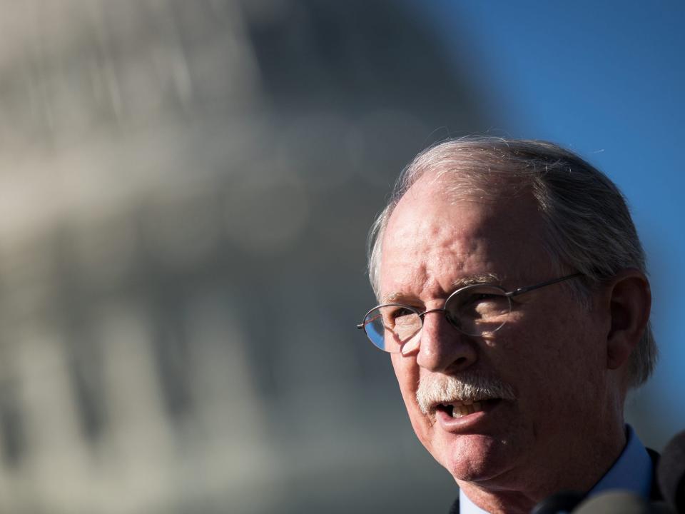 Rep. John Rutherford, a Republican from Florida, stands outside the US Capitol.