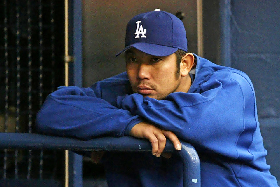 IMAGE: Hideo Nomo in 2004 (Kevork Djansezian / AP)