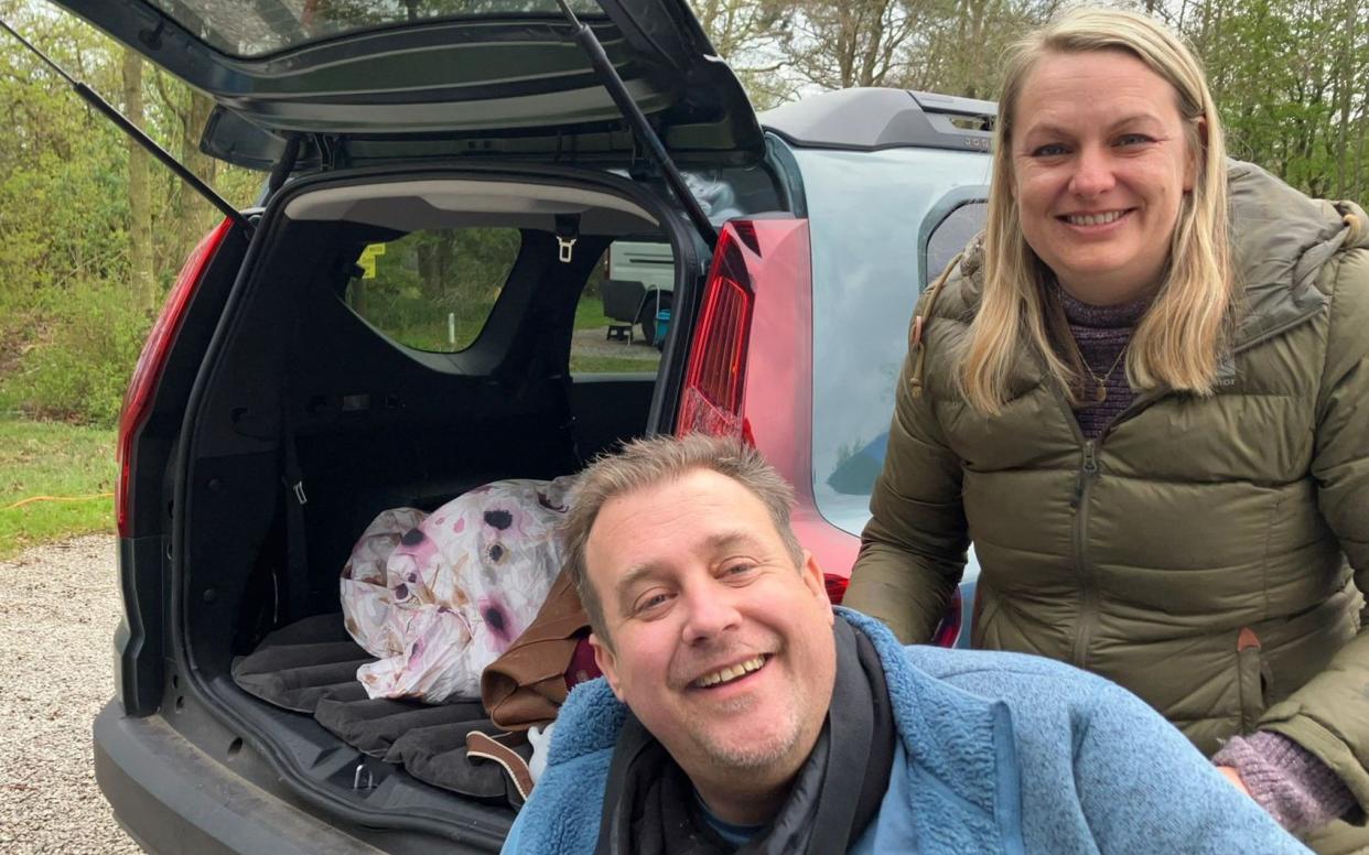 Erica and Paul with their Dacia Jogger