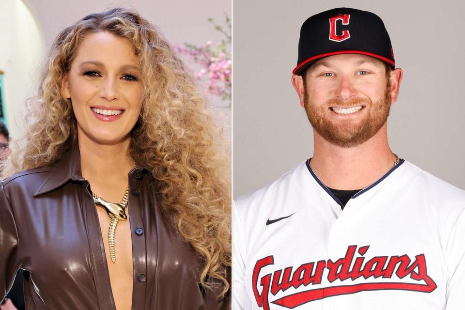 <p>Cindy Ord/Getty Images; Chris Coduto/MLB Photos via Getty Images</p> Blake Lively (left) and Ben Lively (right)