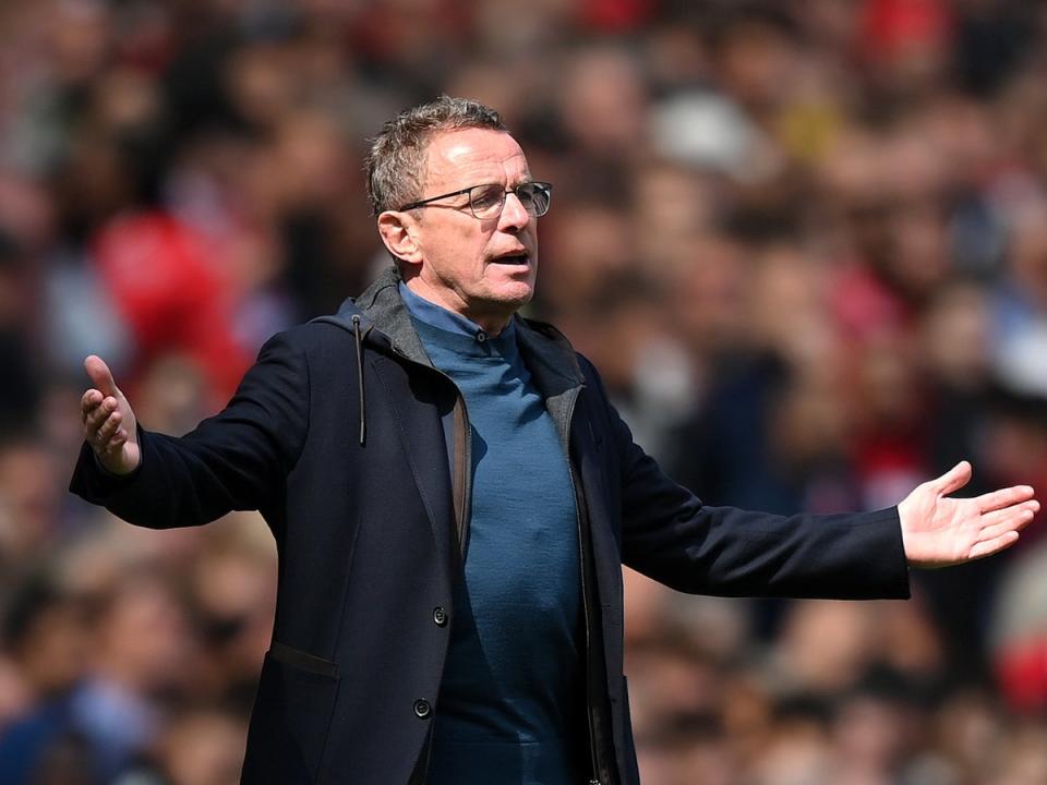 Ralf Rangnick leaves Old Trafford to begin his role as Austria coach (Manchester United via Getty Images)