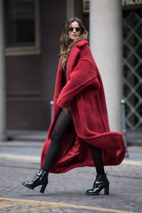 Izabel Goulart wearing Max Mara in 2018